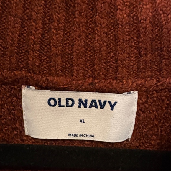 Old Navy Women's Rust Cowl Neck Sweater - Picture 2 of 10